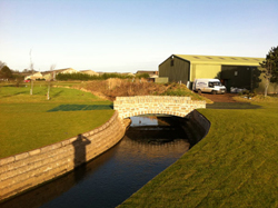 new stone bridge at Carnoustie Golf club